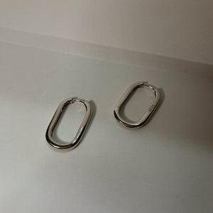 silver ZARA hoops